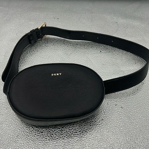 DKNY black belt bag, moon bag, fanny pack - Picture 1 of 3
